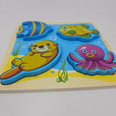 Wooden 4 In 1 Puzzles Sea Animals - EKT2966
